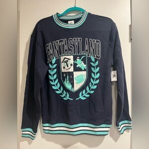 Disney Fantasy Land Navy and Mint Crewneck Sweater Size XS
